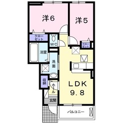 モデルノ　カーサの物件間取画像